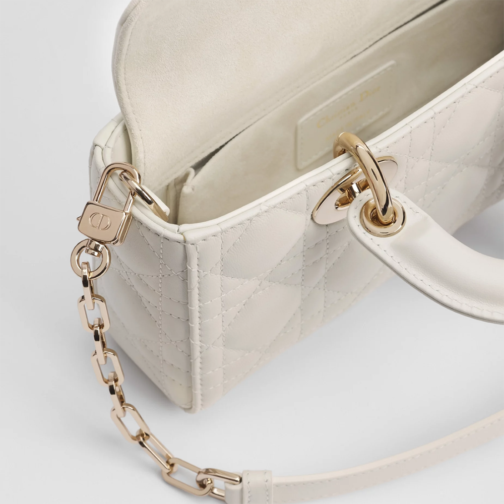 Christian Dior Lady White D-Joy Bag-3