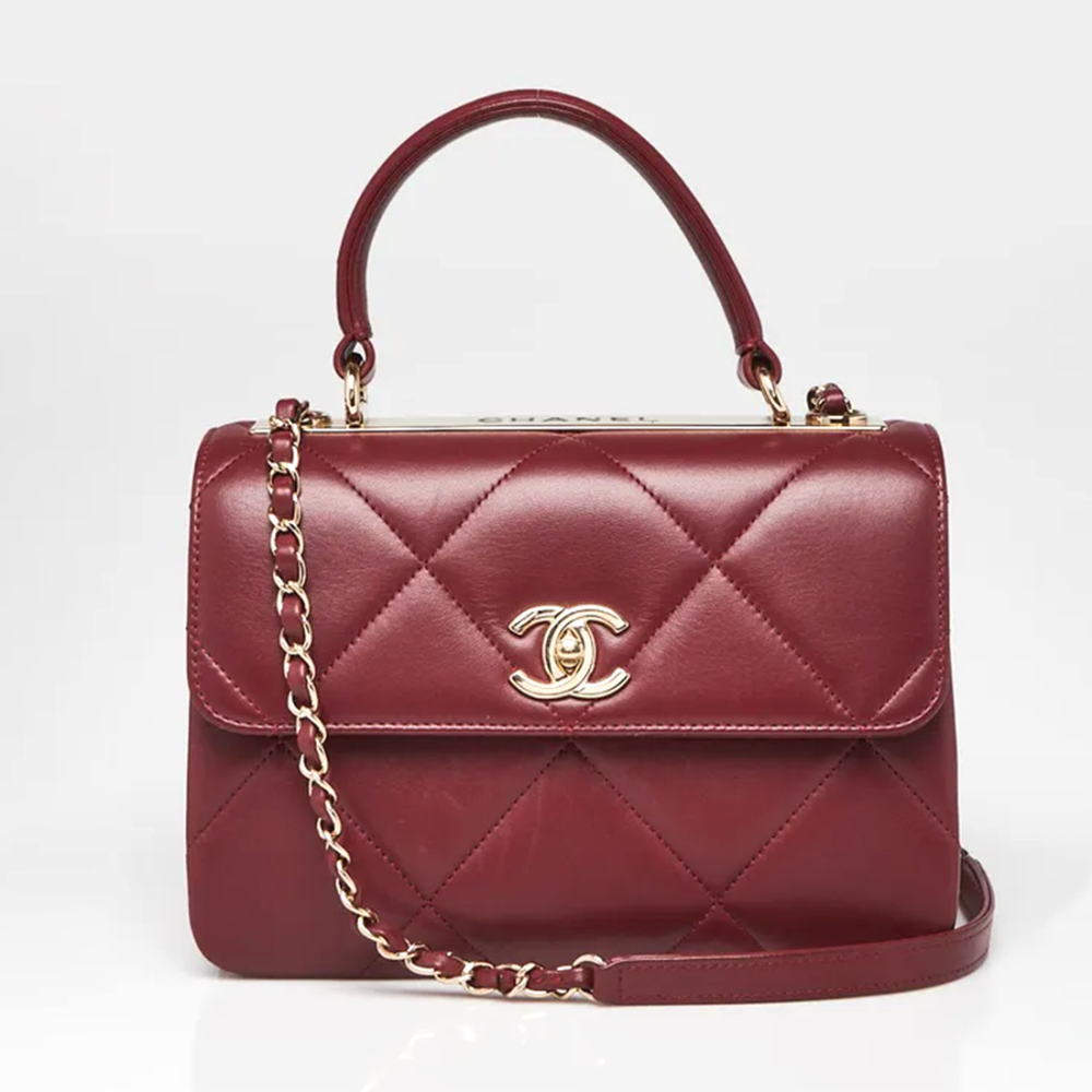 Chanel New Trendy CC Top Wine Handle Sling Bag-thumb-2