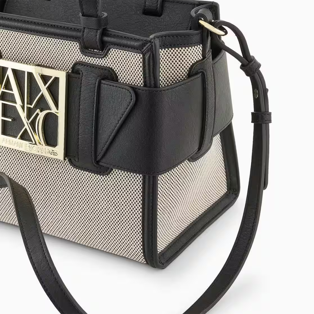 Armani Exchange Black & Grey Susy Tote Bag-4