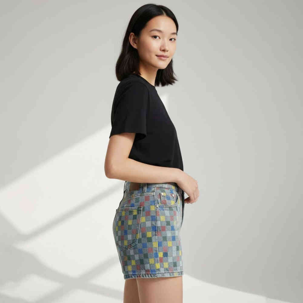 Louis Vuitton Damier Denim Shorts-1