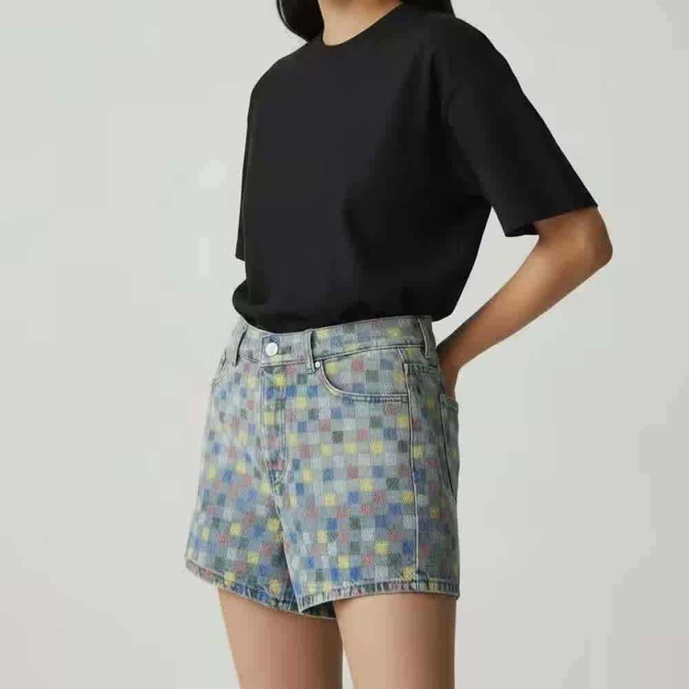 Louis Vuitton Damier Denim Shorts-3