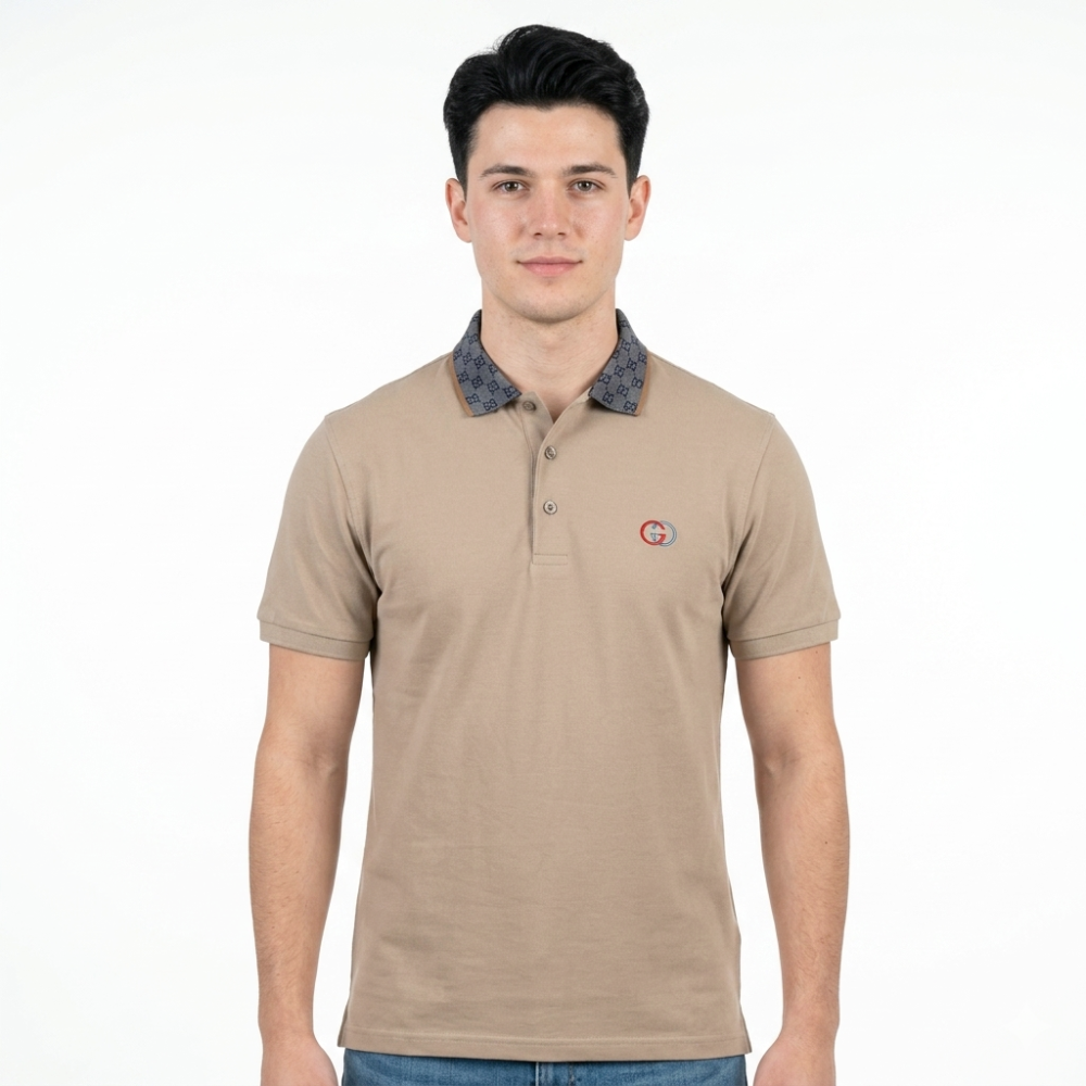 Gucci Brown Premium Quality Luxury Polo T-shirt-1