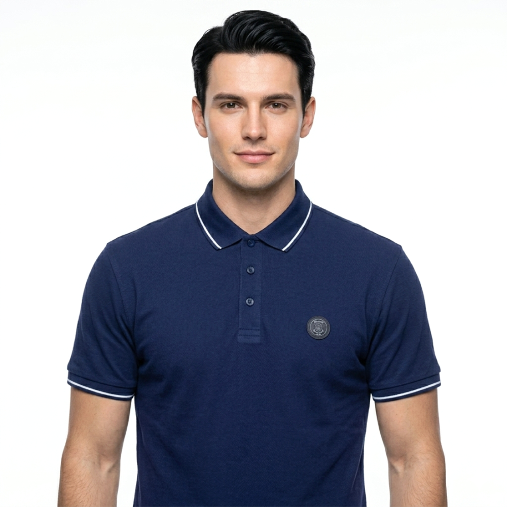 Burberry Blue Premium Quality Polo Tees-thumb-3
