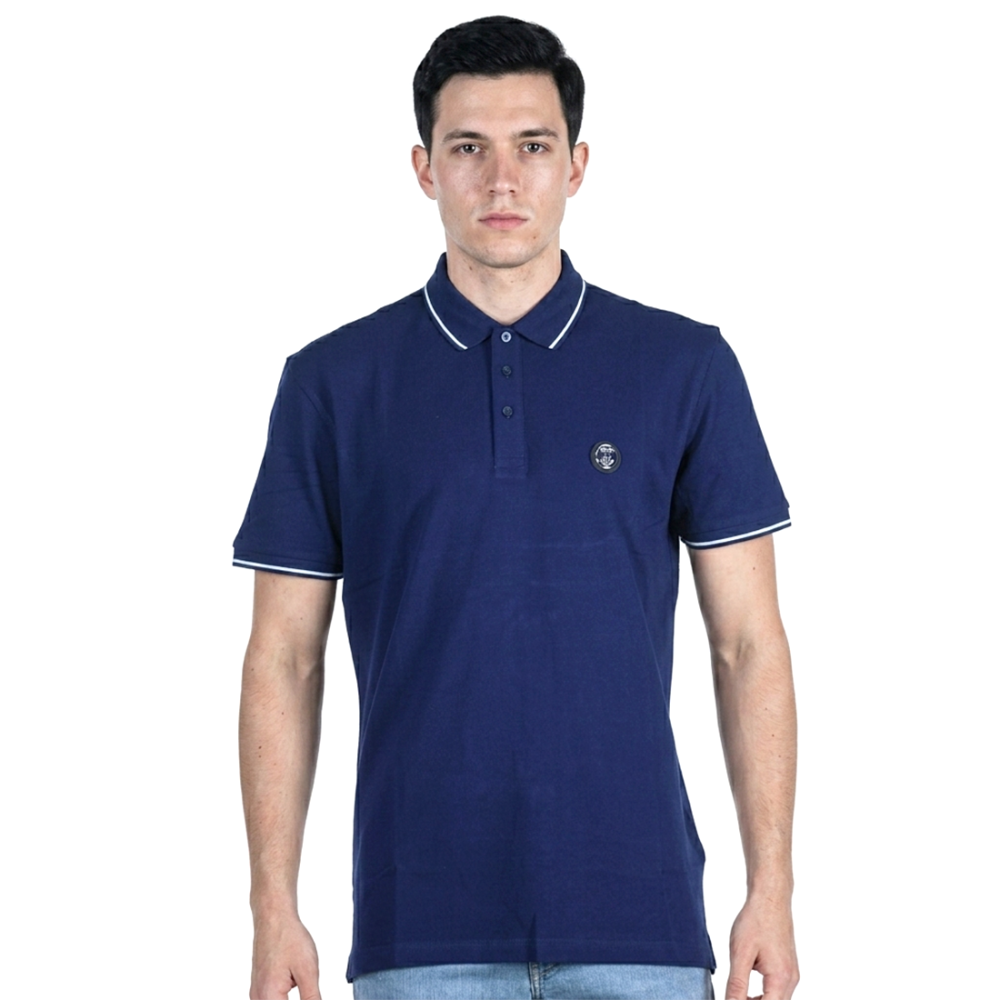 Blue Burberry White Premium Quality Polo Tees