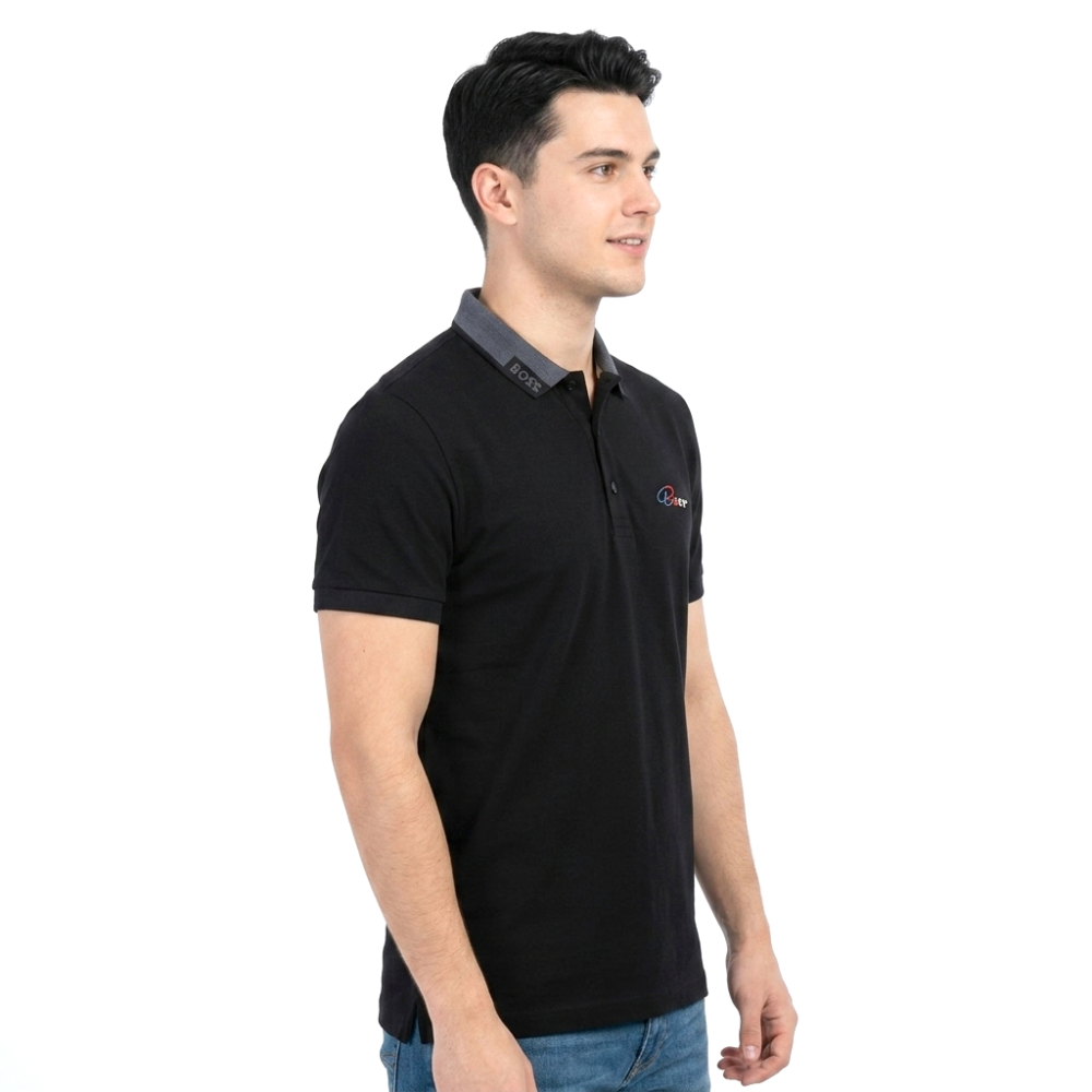 Boss Black Embroidery Logo Premium Polo T-shirt-thumb-2