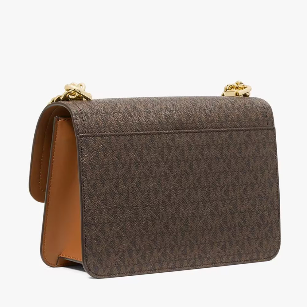 Michael Kors Logo Voyager Brown Sling Bag-thumb-1