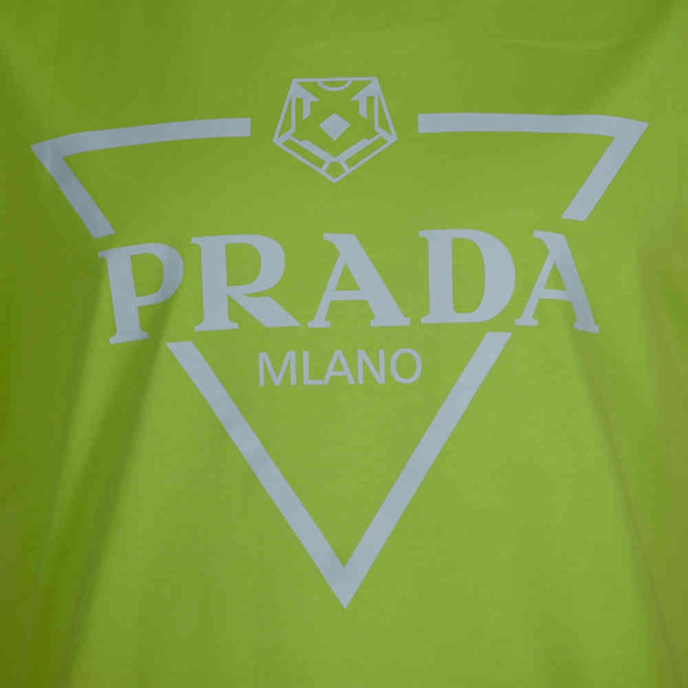 Prada Milano Print Green Premium Quality T-shirt-4