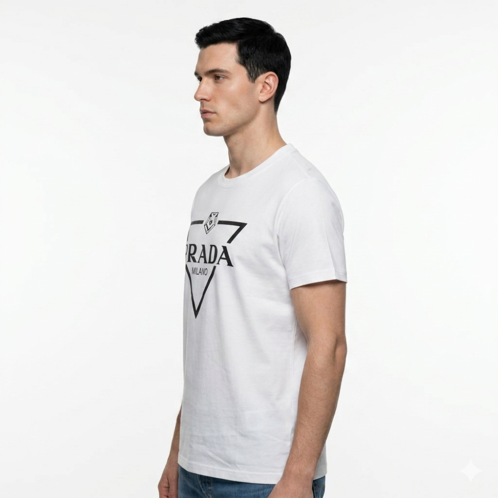 Prada Milano Print Premium Quality T-shirt-thumb-2