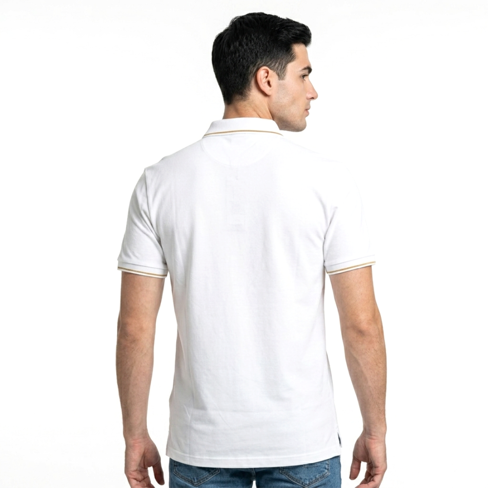 Dior Premium White Quality Embroidered Polo T-shirt-1