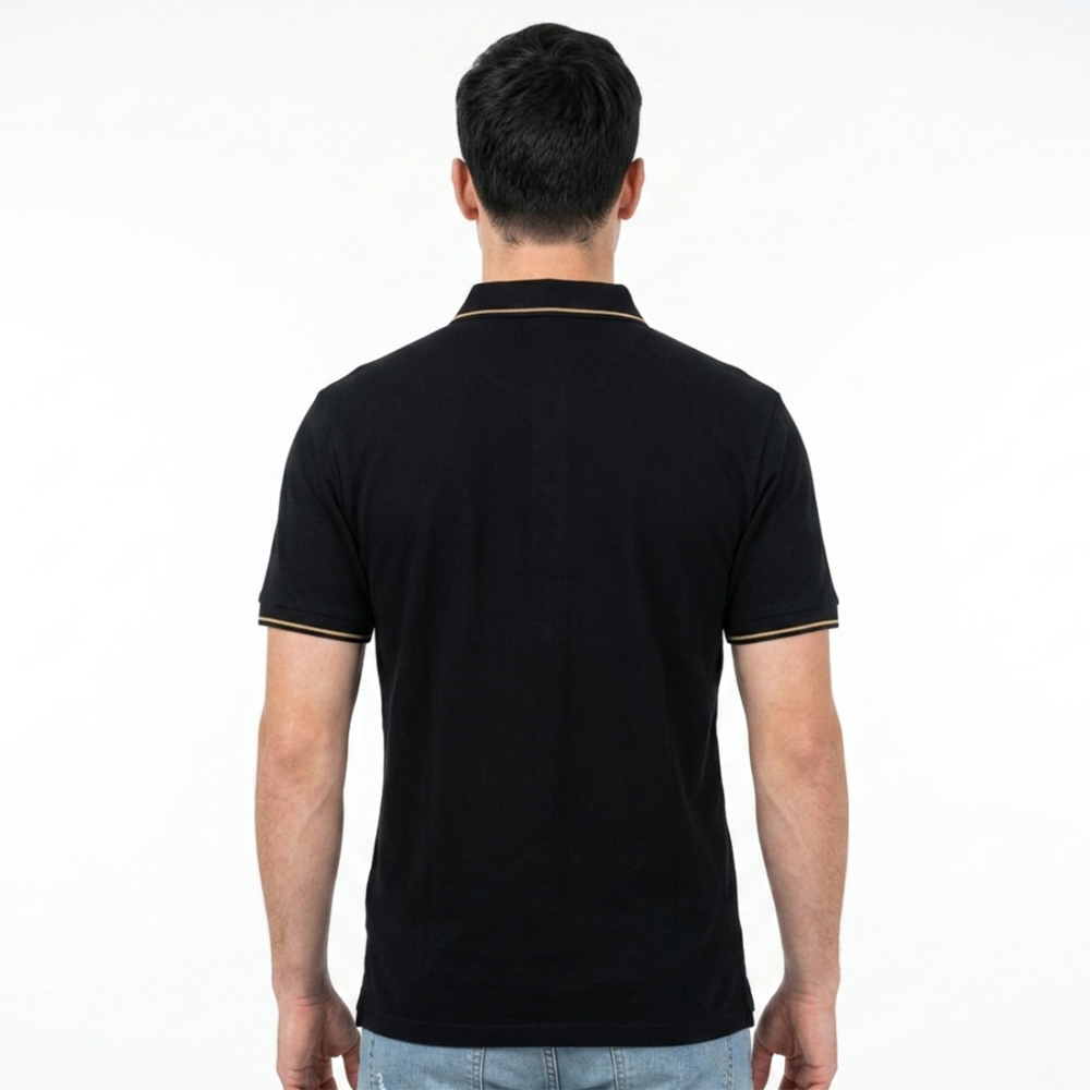 Dior Premium Black Quality Embroidered Polo T-shirt-thumb-1