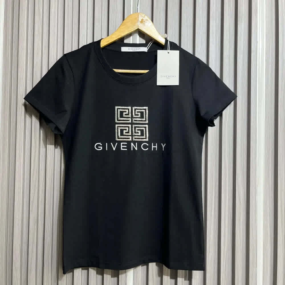 Givenchy Black Cotton T-shirt-thumb-0