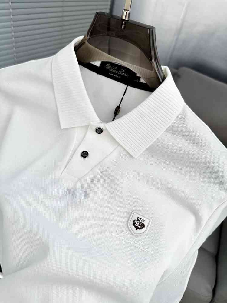 Loro Piana White Premium Quality T-Shirt-thumb-1