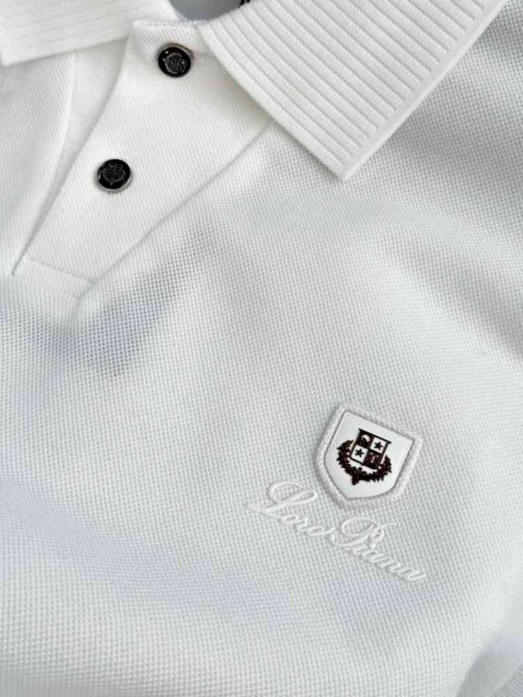 Loro Piana White Premium Quality T-Shirt-thumb-3