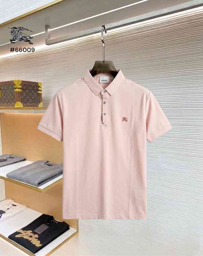 Pink Burberry Green Premium Exclusive Polo T-shirt