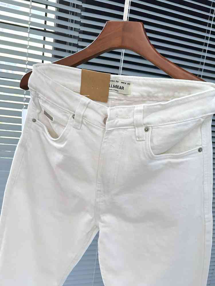 Pull & Bear White Premium Quality Jeans-thumb-2