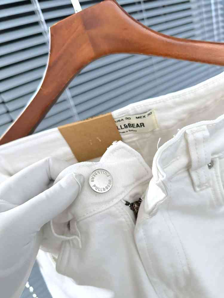 Pull & Bear White Premium Quality Jeans-thumb-4