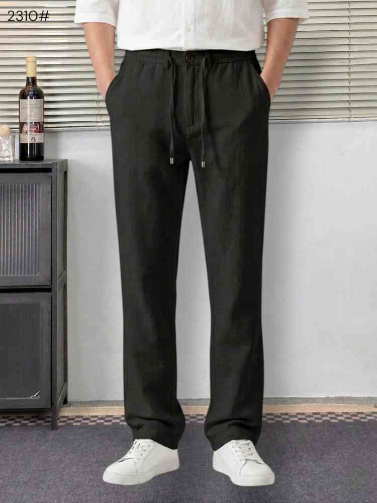 Loro Piana Black Premium Quality Pants-thumb-0
