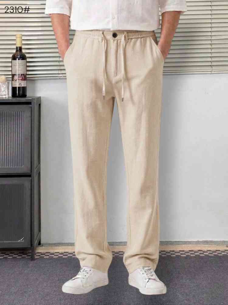Cream Loro Piana Black Premium Quality Pants