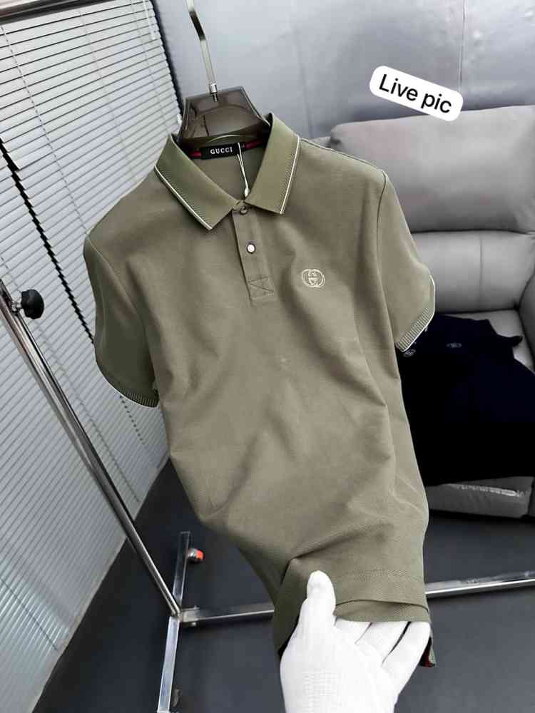 Gucci Light Green Premium Quality Polo T-shirt-thumb-1