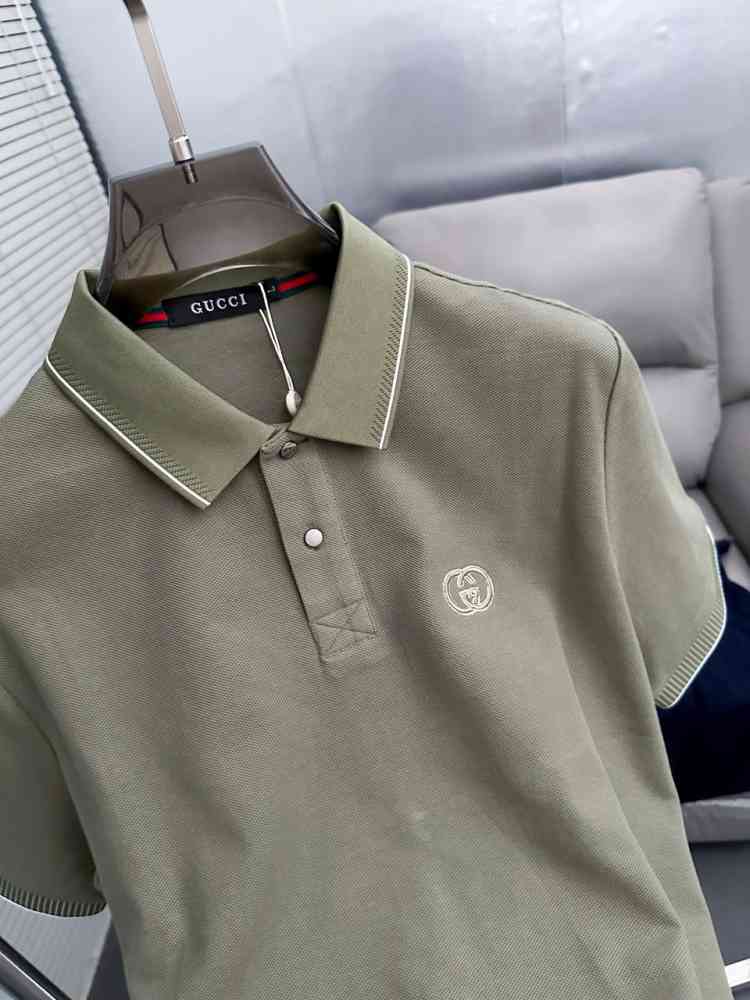 Gucci Light Green Premium Quality Polo T-shirt-thumb-2