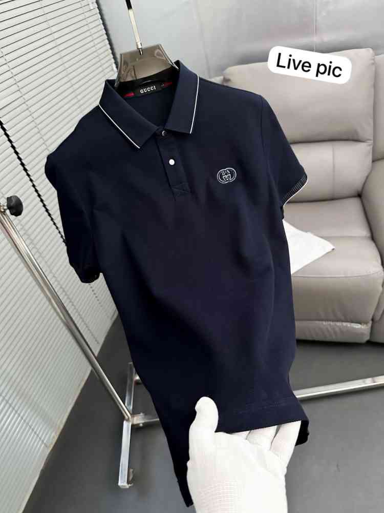 Gucci Blue Premium Quality Polo T-shirt-thumb-1