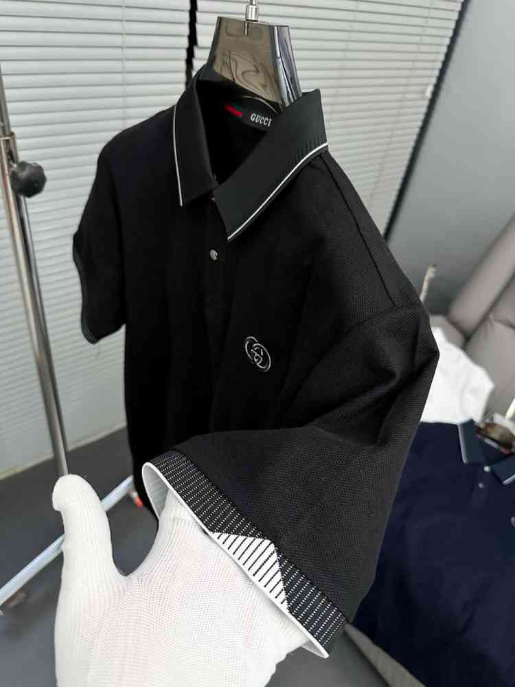 Gucci Black Premium Quality Polo T-shirt-thumb-2