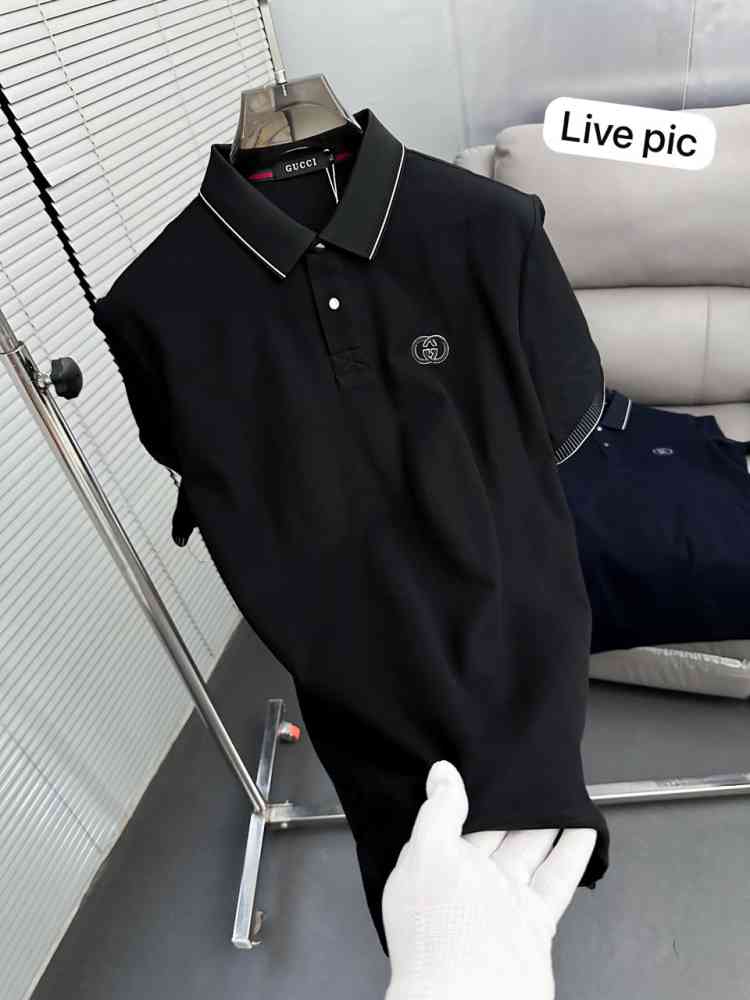 Gucci Black Premium Quality Polo T-shirt-thumb-1