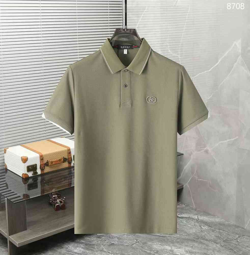 Light Green Gucci Blue Premium Quality Polo T-shirt