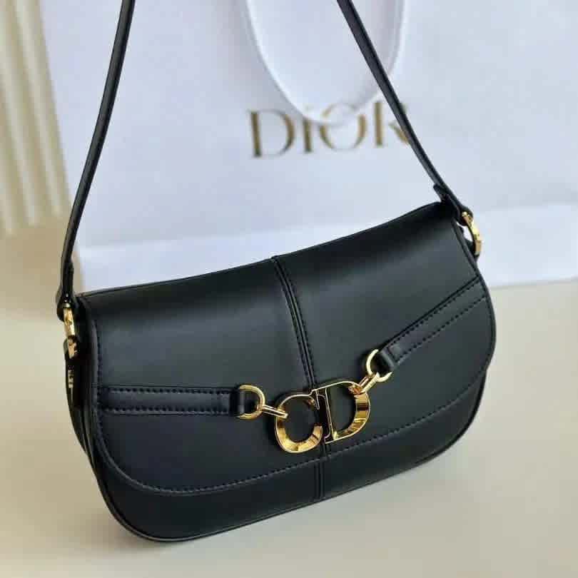 Christian Dior Embroidered Black Shoulder Bag Christian Dior Embroidered White Shoulder Bag
