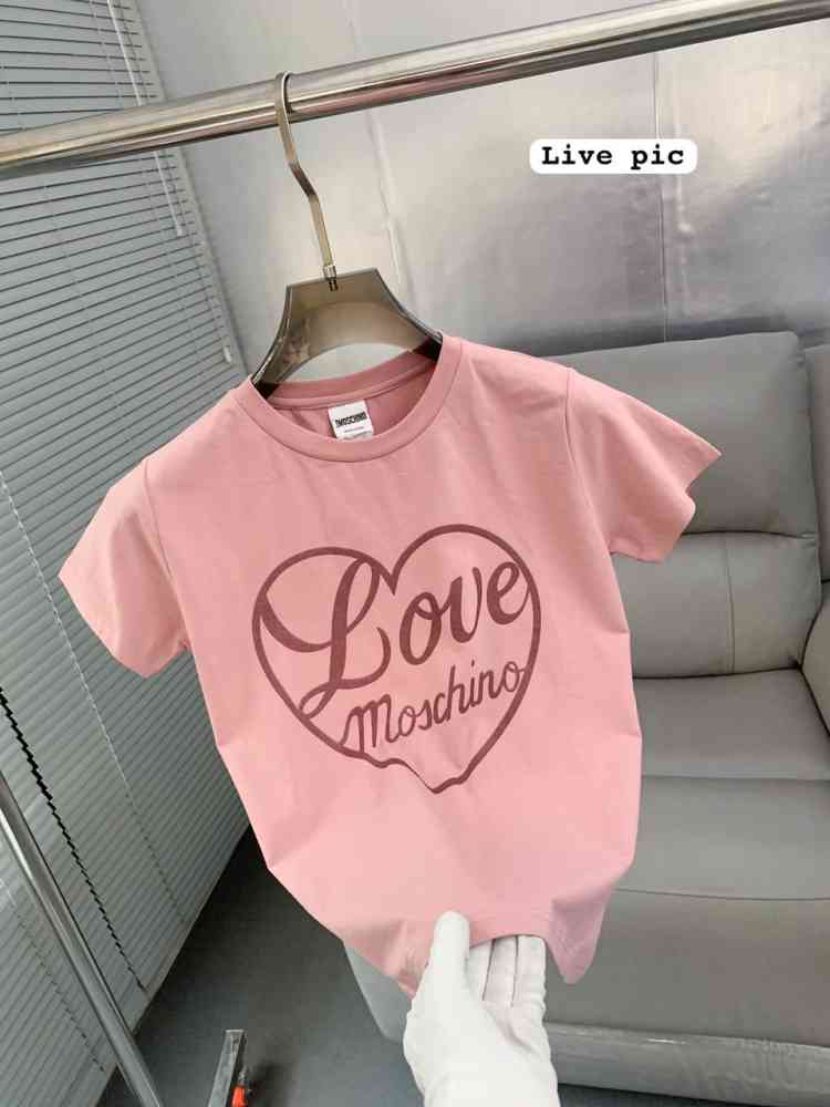 Moschino Pink Premium Quality Women T-shirt-2