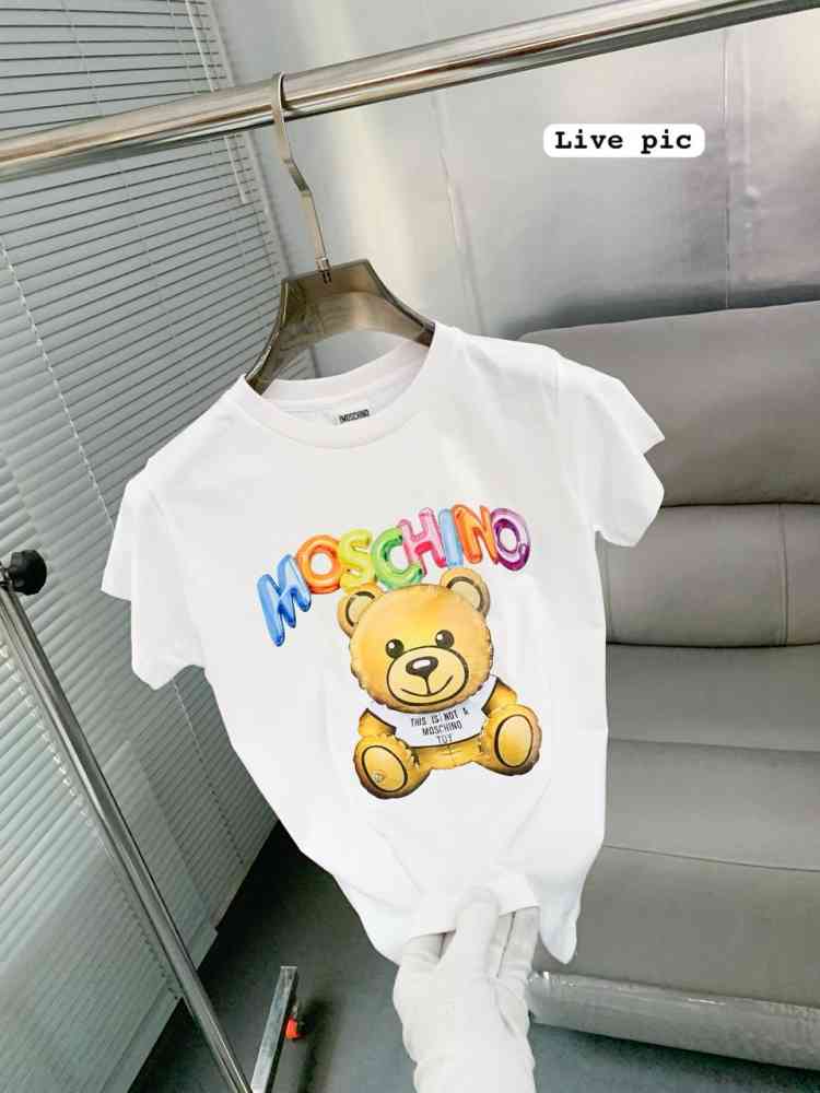 Moschino White Premium Quality Women T-shirt-thumb-1