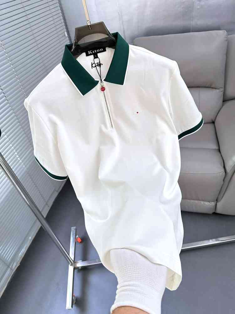 Kiton Piana White Premium Quality T-Shirt-1