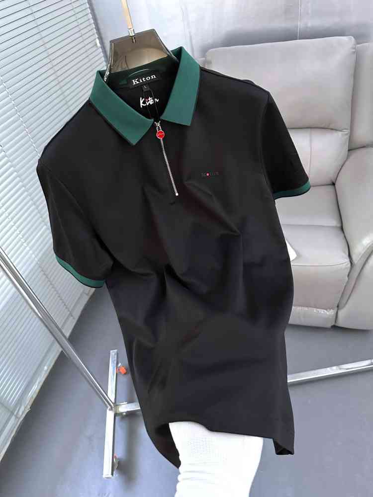 Kiton Piana Black Premium Quality T-Shirt-thumb-1