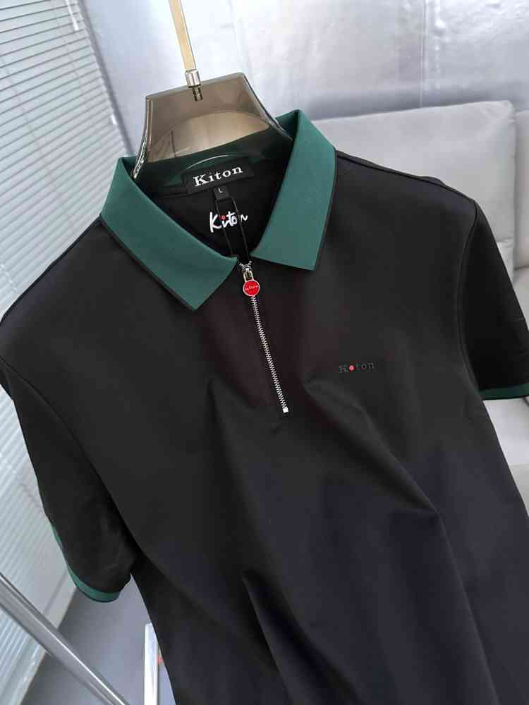 Kiton Piana Black Premium Quality T-Shirt-thumb-3