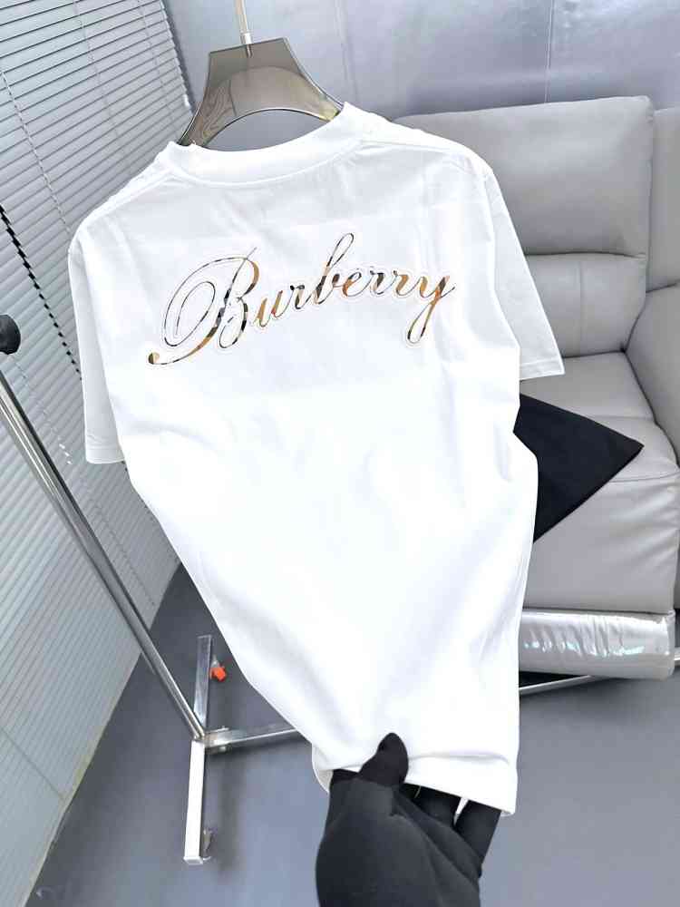 Burberry White Premium Exclusive Polo T-shirt-1