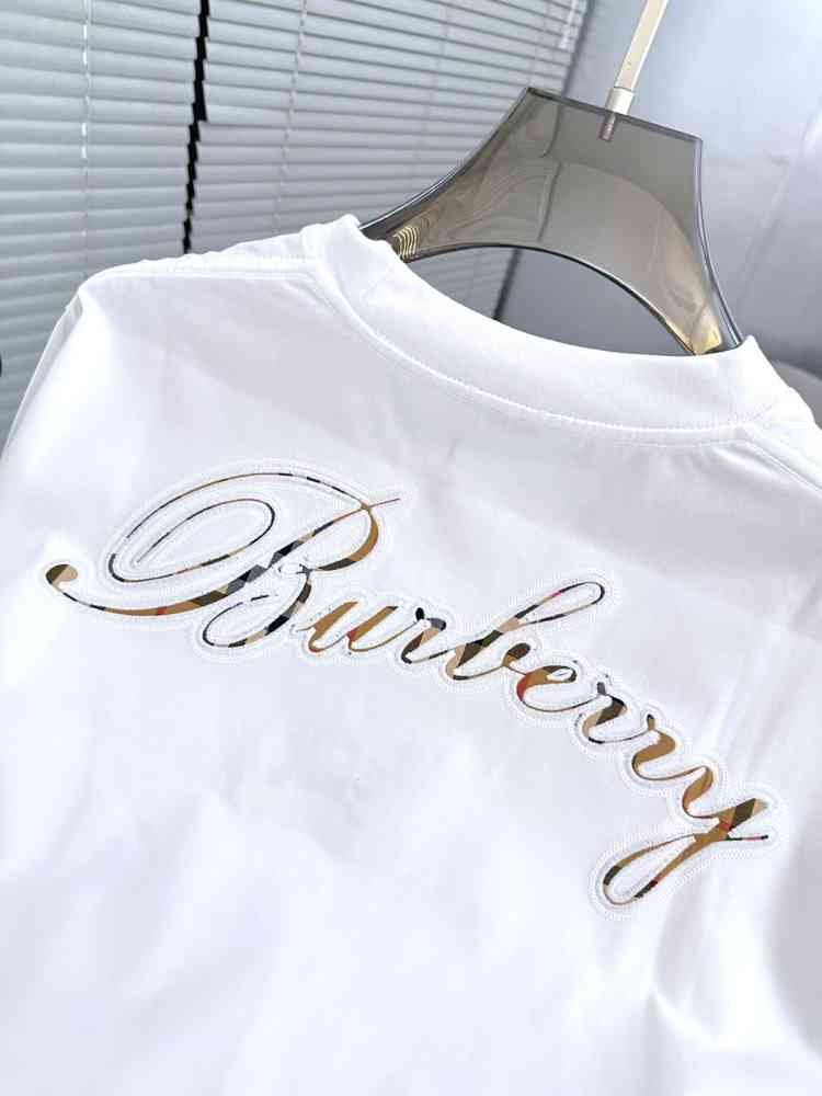 Burberry White Premium Exclusive Polo T-shirt-3