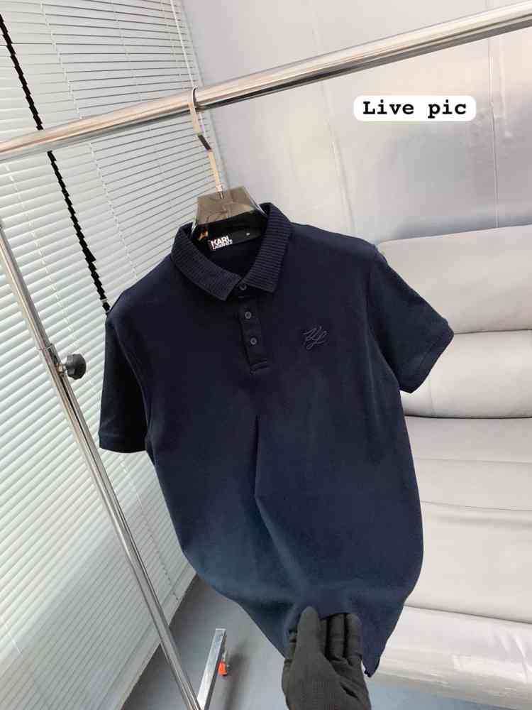 Karl Lagerfeld Blue Premium Quality T-shirt-2