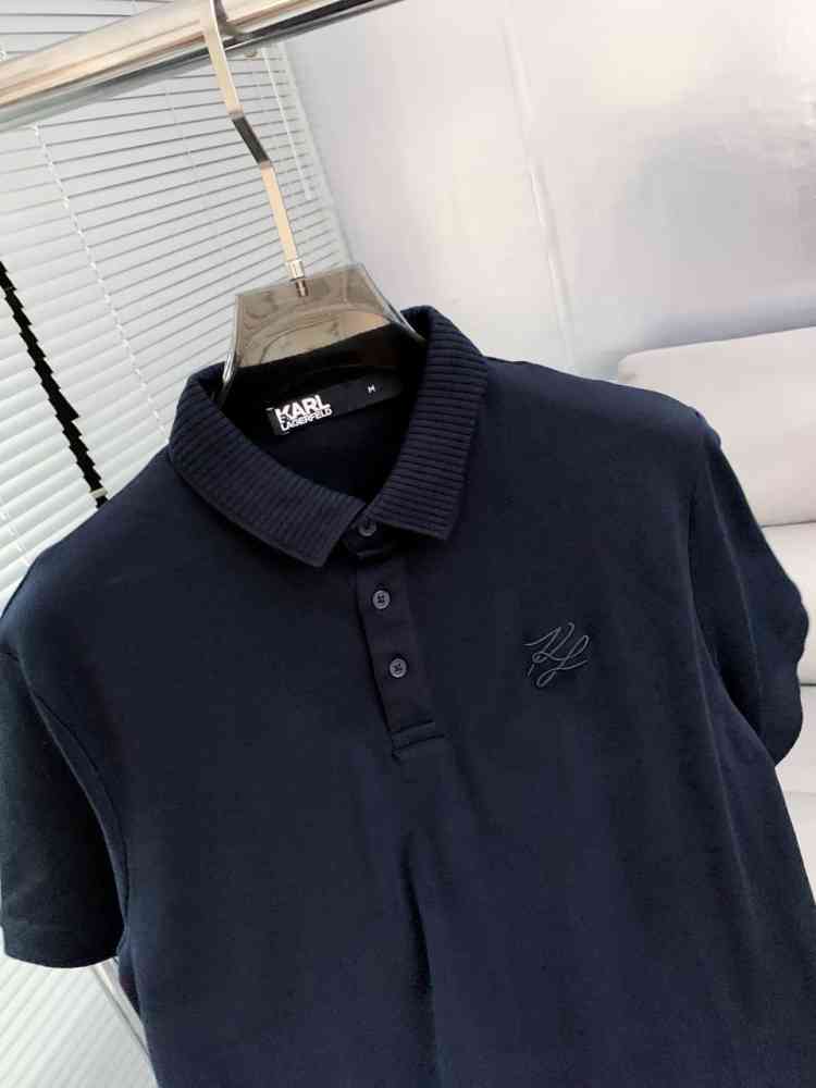 Karl Lagerfeld Blue Premium Quality T-shirt-1