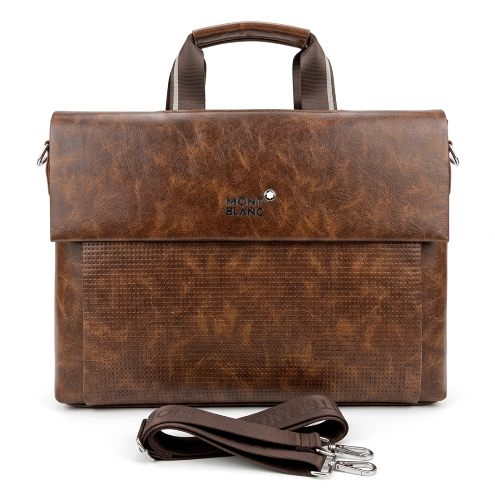 Montblanc Brown Laptop Bag 3301-9A-thumb-0