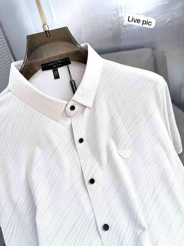 Emporio Armani White Premium Quality Short Sleeve Shirt-2