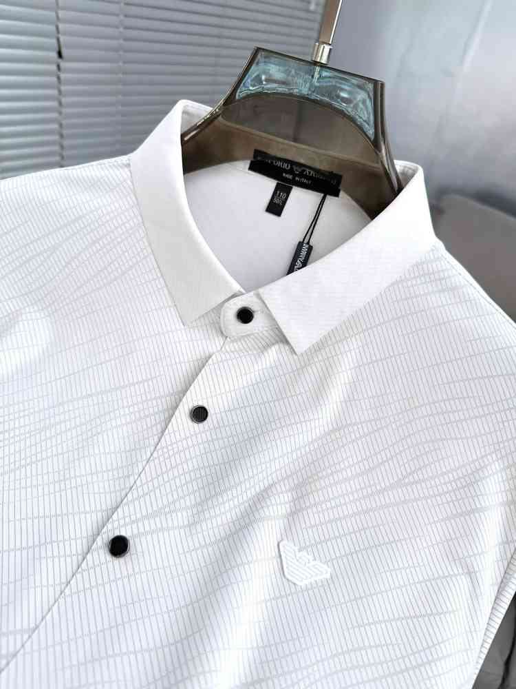 Emporio Armani White Premium Quality Short Sleeve Shirt-3