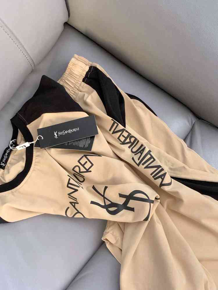 Ysl Cream Premium Quality Co-ord Set-3