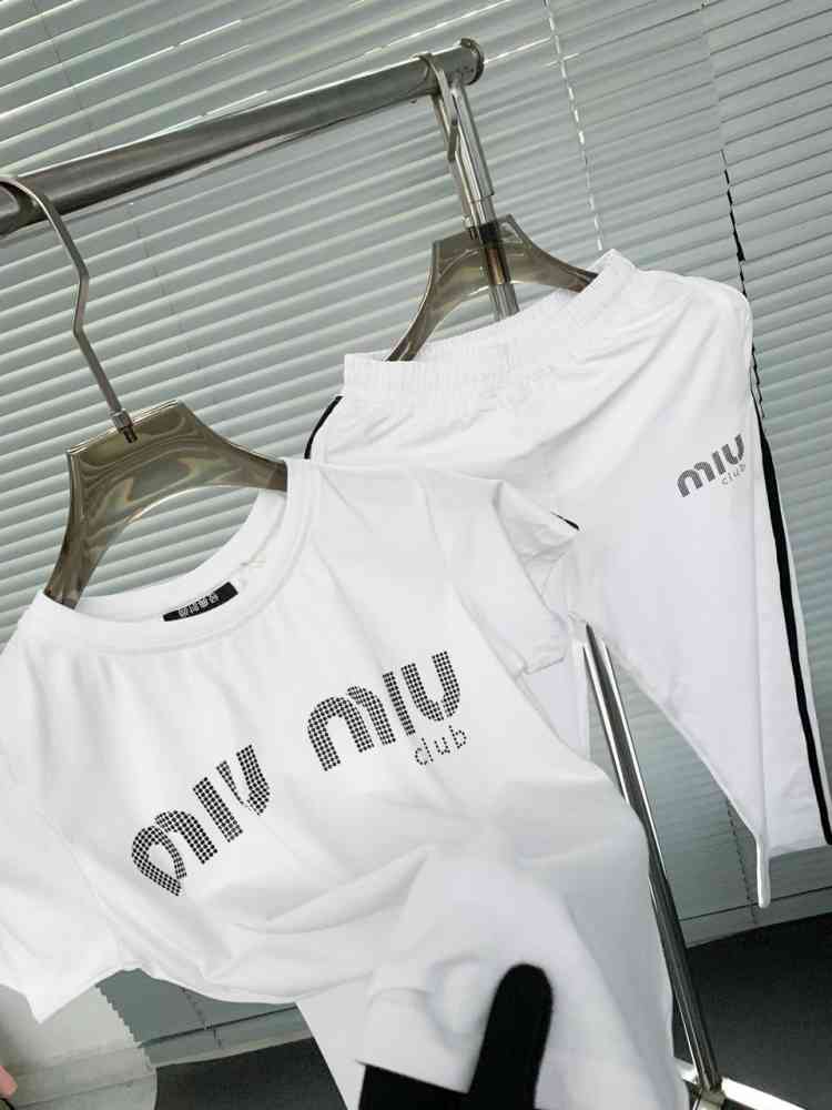 Miu Miu White Premium Quality Co-ord Set-thumb-6