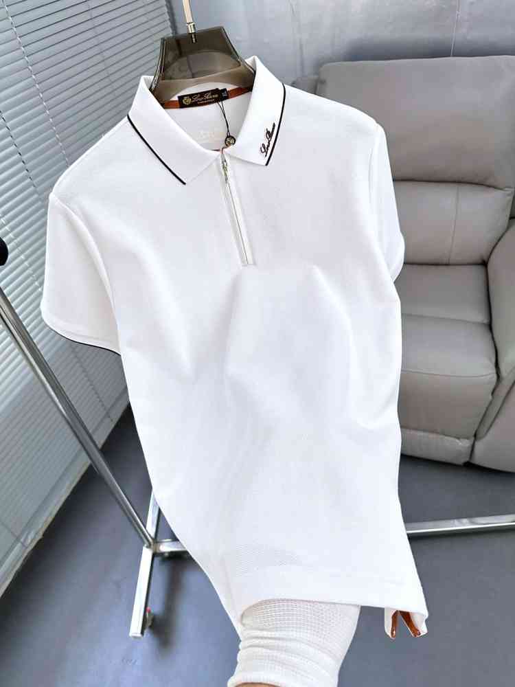 Loro Piana White Premium Quality T-Shirt-thumb-2