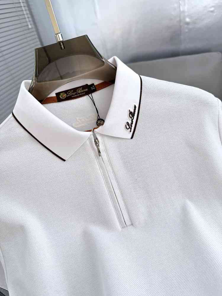Loro Piana White Premium Quality T-Shirt-thumb-5