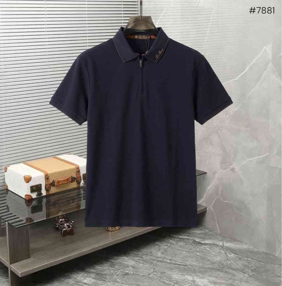Loro Piana Blue Premium Quality T-Shirt-thumb-0