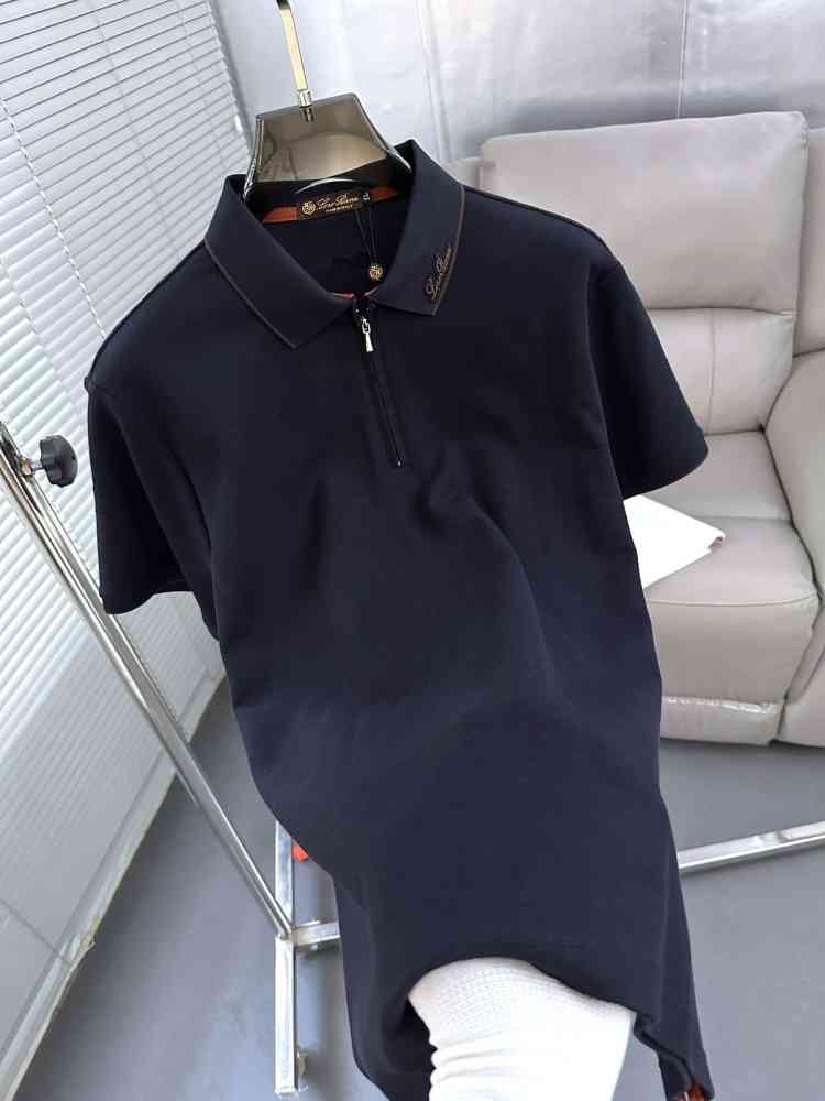 Loro Piana Blue Premium Quality T-Shirt-thumb-2