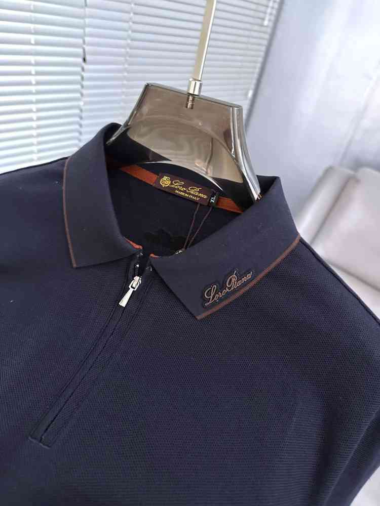 Loro Piana Blue Premium Quality T-Shirt-thumb-3