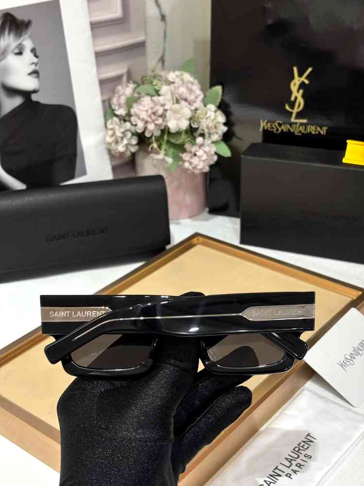 Saint Laurent Black Luxury Sunglasses-thumb-3