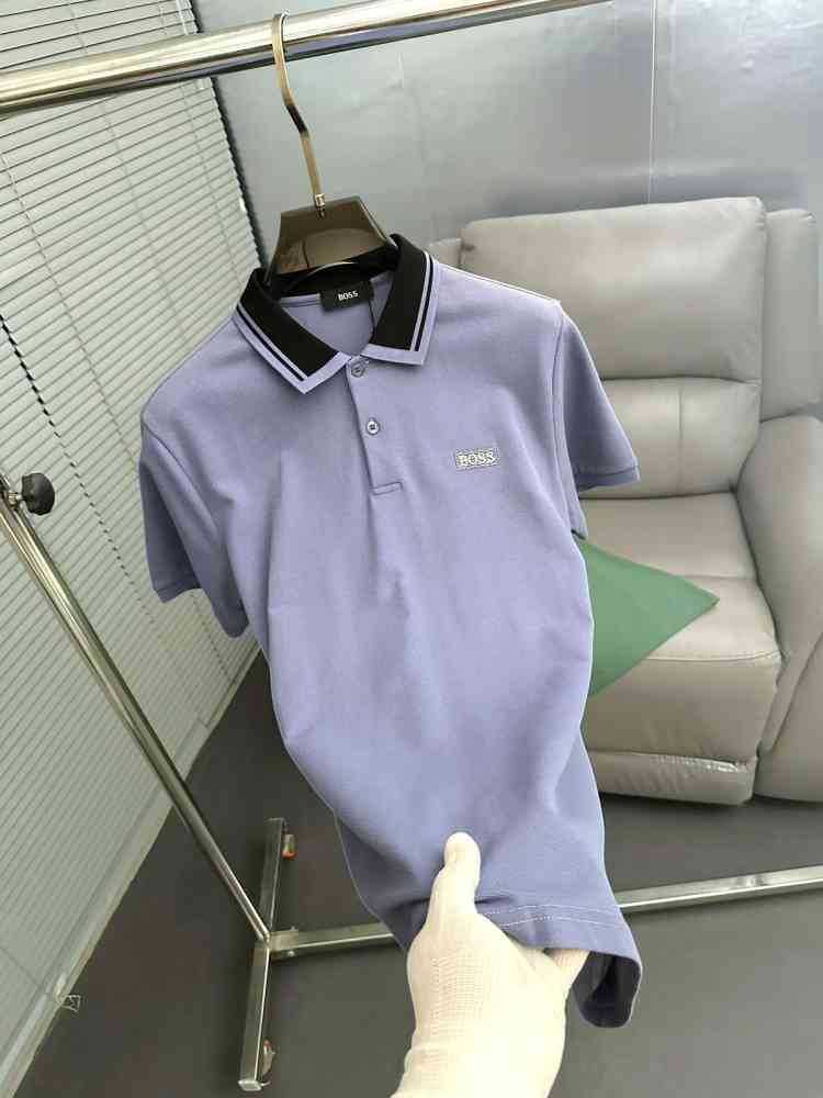 Hugo Boss Sky Blue Premium Quality Tees-thumb-1